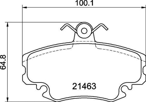 MINTEX MDK0083 Disc Brake Kit Front Fits Renault 11 19 21 9 Clio Megane Super 5 MINTEX - Town Parts