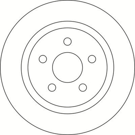 Abtex 2 x Solid Rear Brake Discs BD2231S