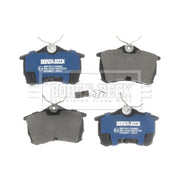 Borg & Beck 4 x Rear Brake Pad Set BBP1653
