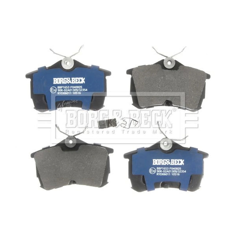 Borg & Beck 4 x Rear Brake Pad Set BBP1653