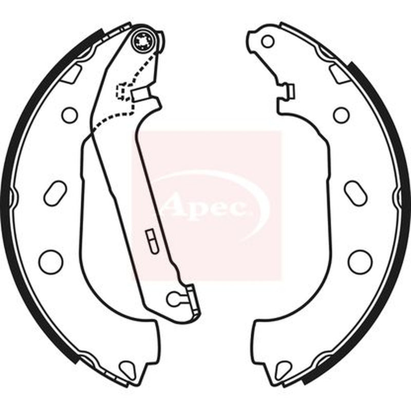 Apec Brake Shoe Set Axle Kit SHU658