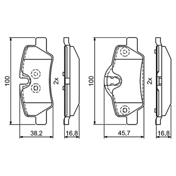 Bosch Brake Pads 0986495400 Bosch  - Town Parts