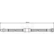 Apec Brake Hydraulic Hose Line Front HOS4311