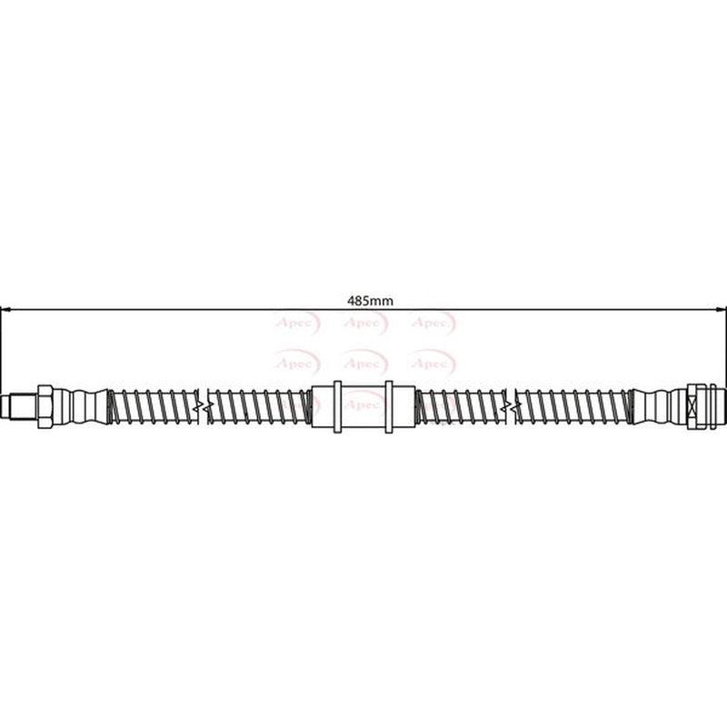 Apec Brake Hydraulic Hose Line Front HOS4311
