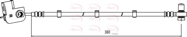 Apec Brake Hydraulic Hose Line Front Right