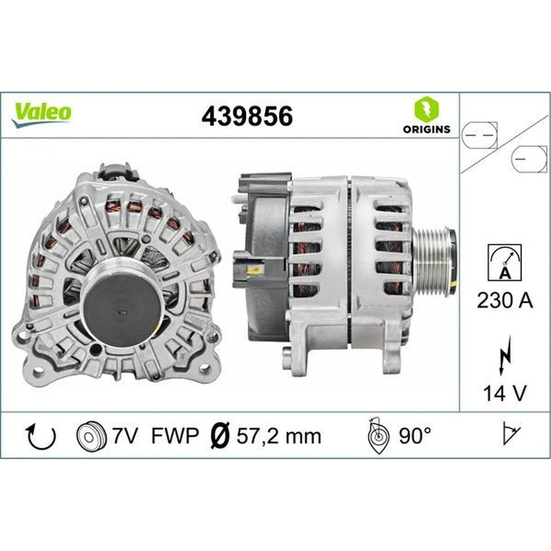 Valeo Car Alternator 12V 439856