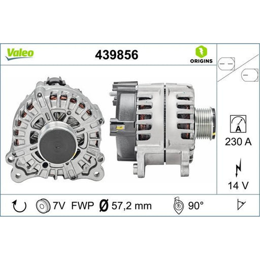 Valeo Car Alternator 12V 439856