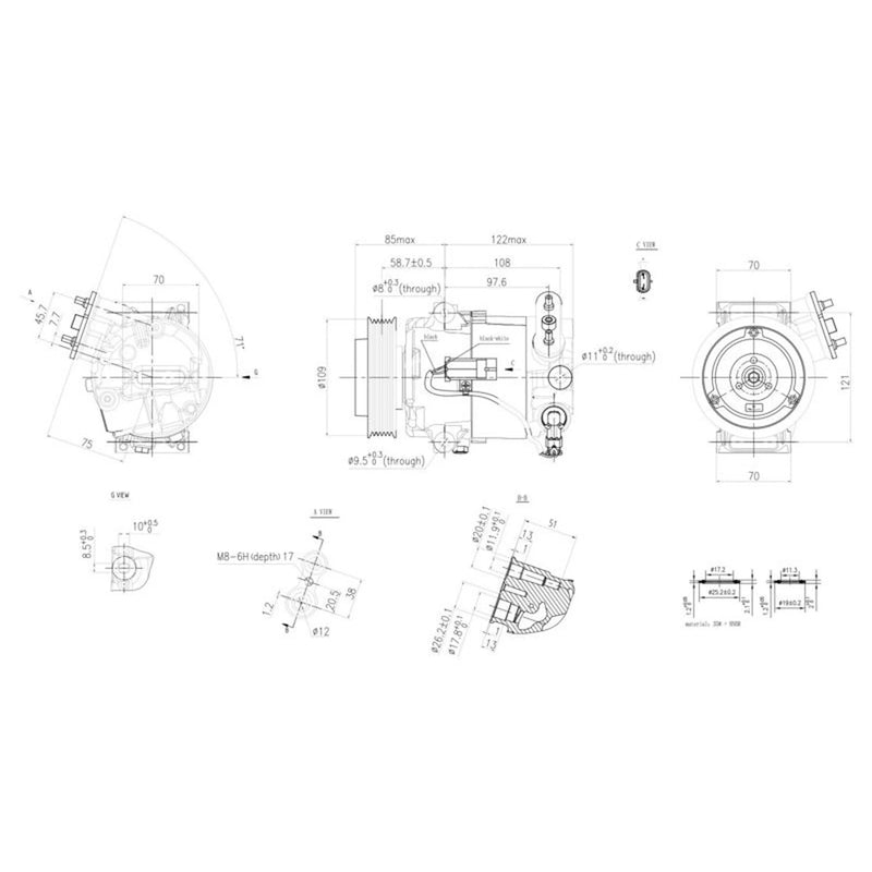 Hella Air Conditioning Compressor 8FK 366 200-471