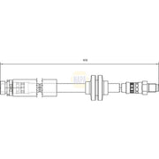 NAPA Brake Hydraulic Hose Line Rear NBH1190