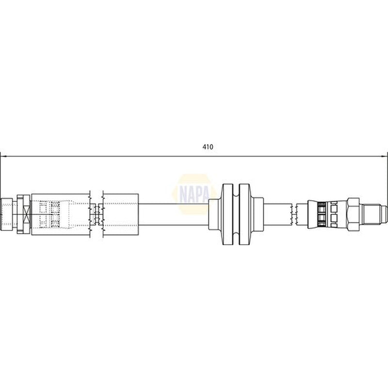 NAPA Brake Hydraulic Hose Line Rear NBH1190