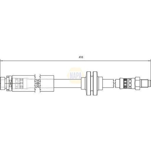 NAPA Brake Hydraulic Hose Line Rear NBH1190
