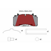 Textar Brake Pad Set 2933606