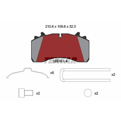 Textar Brake Pad Set 2933606