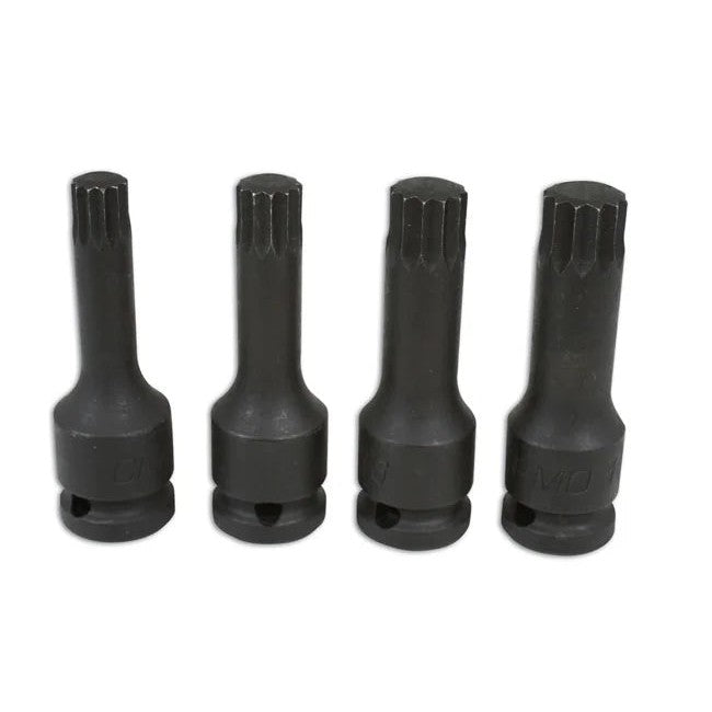 Laser Tools Spline Bit Set 1/2"D 4pc - PL