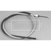Borg & Beck Handbrake Cable Left Rear BKB3009