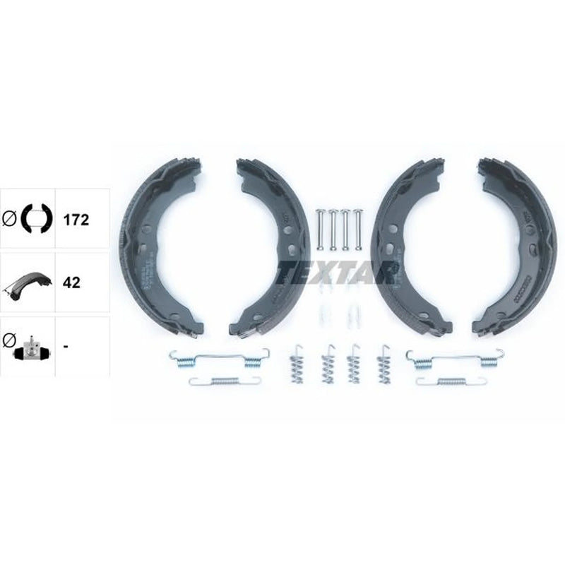 Textar Parking Brake Shoe Set 91066700