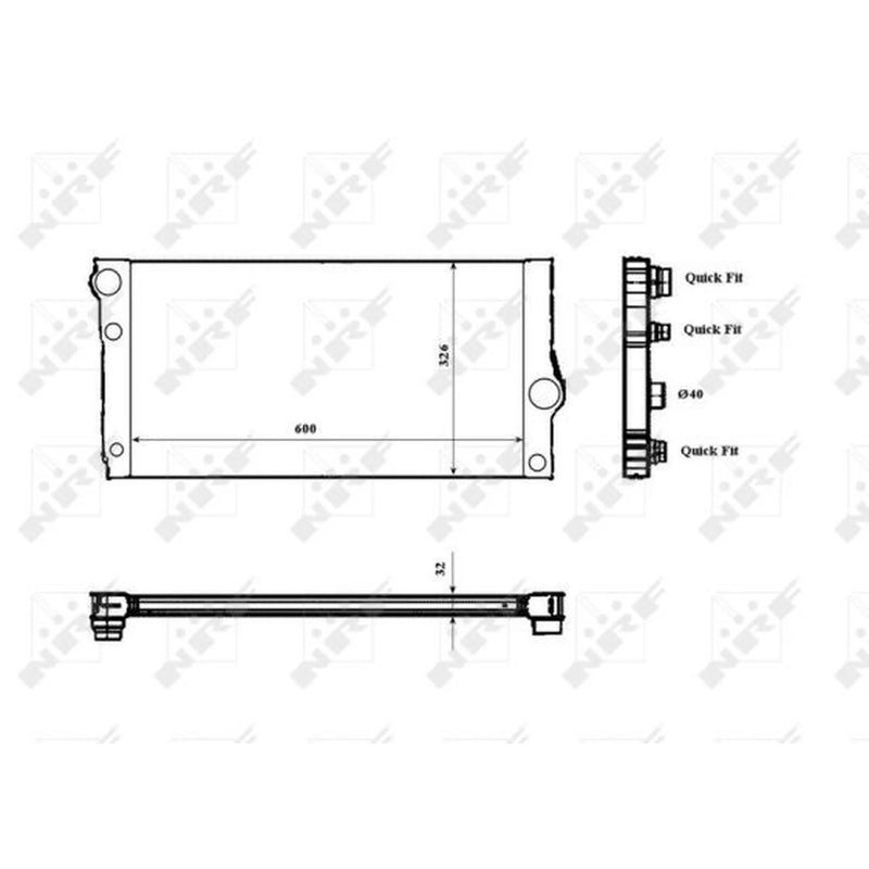 NRF Engine Radiator 53817