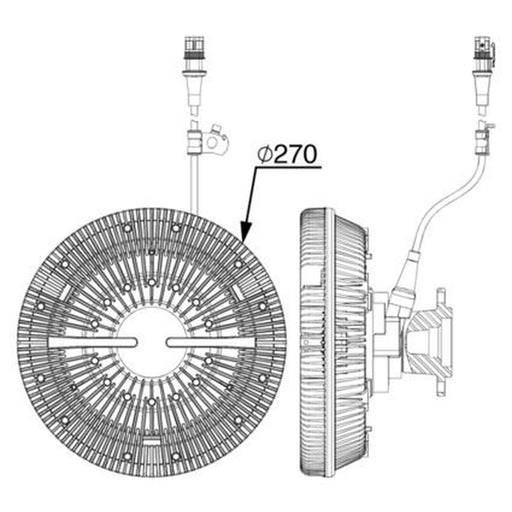 Mahle Radiator Fan Clutch CFC 242 000P