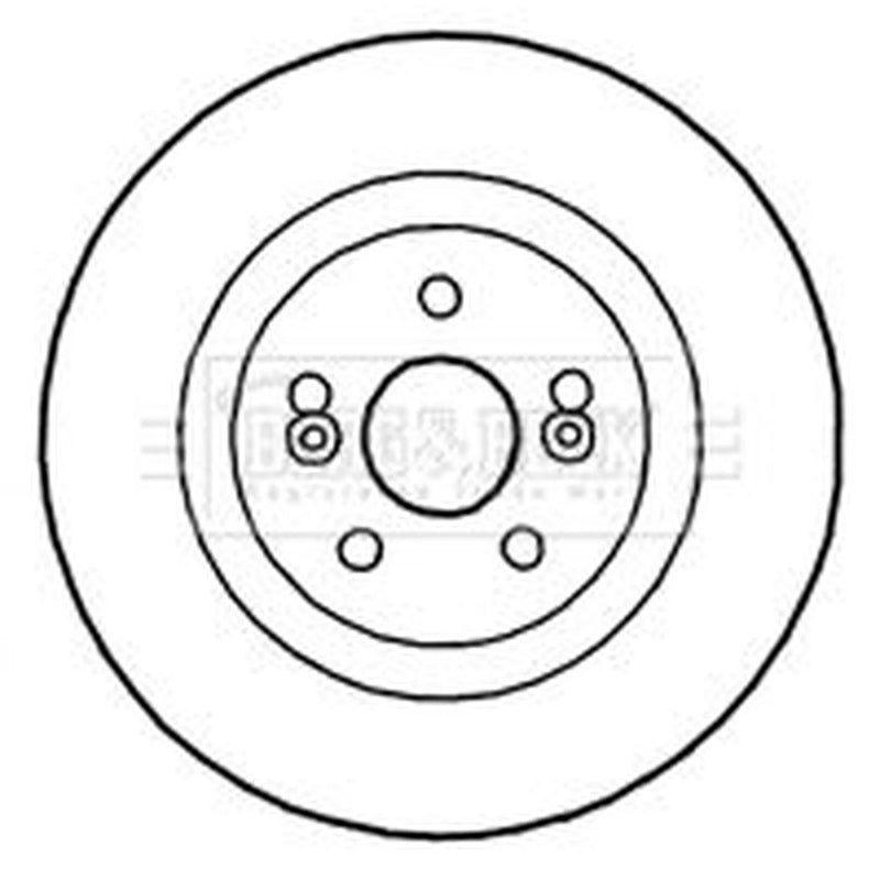 Borg & Beck 2 x Vented Front Brake Discs BBD4814