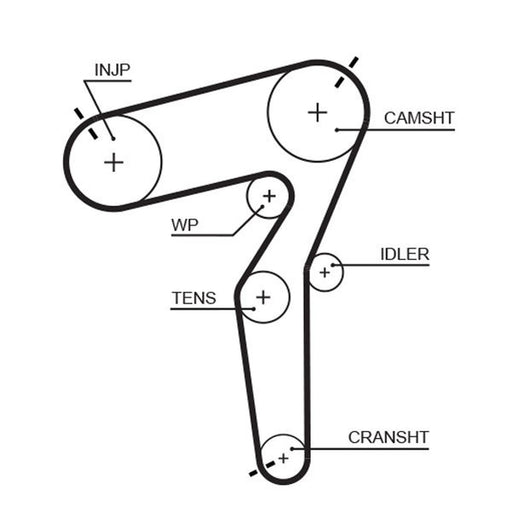 Gates Timing Belt Cambelt 199 Teeth 5684XS