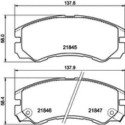 Mintex Front Brake Pad Set MDB1685