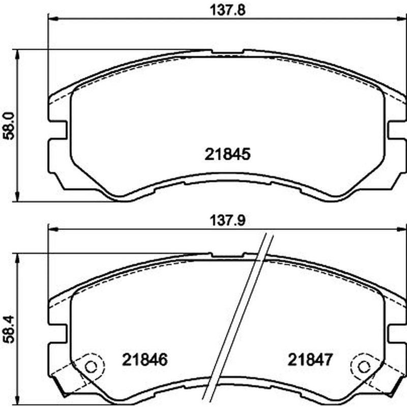 DON Front Brake Pad Set PCP1267