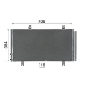 Mahle Air Conditioning Condenser AC 1076 000S