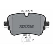 Textar Rear Brake Pad Set 2230701
