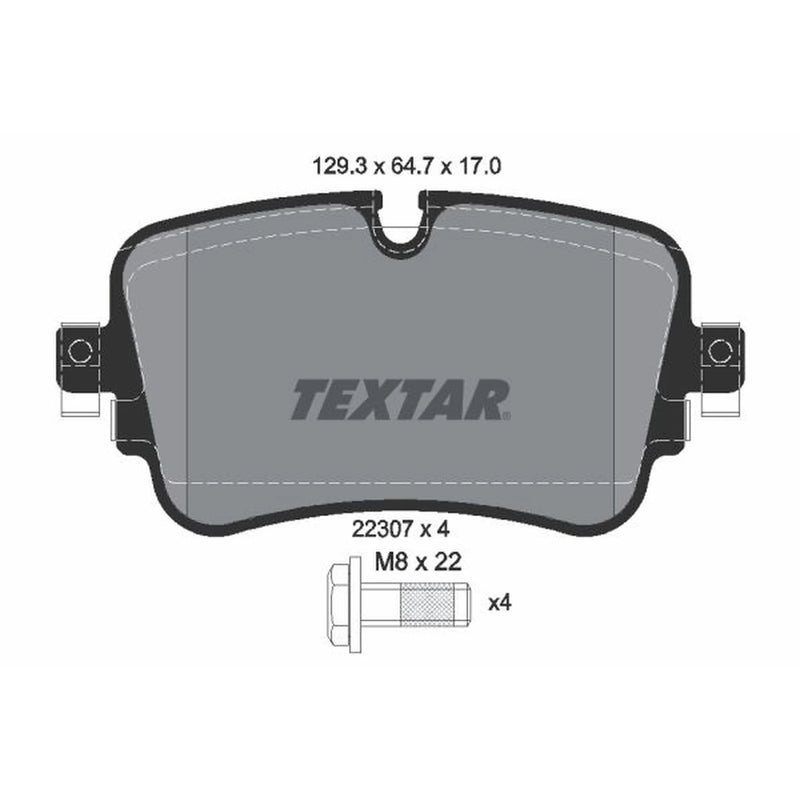 Textar Rear Brake Pad Set 2230701