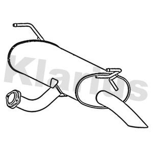 Klarius Box With Tail Pipe Rear DN732G