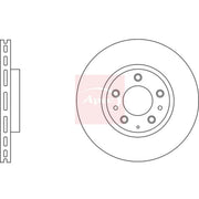 Apec 2 x Vented Front Brake Discs DSK2665