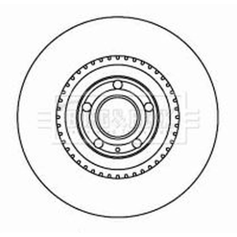 Borg & Beck 2 x Vented Front Brake Discs BBD5806S