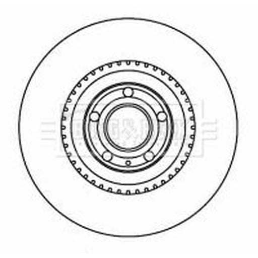 Borg & Beck 2 x Vented Front Brake Discs BBD5806S