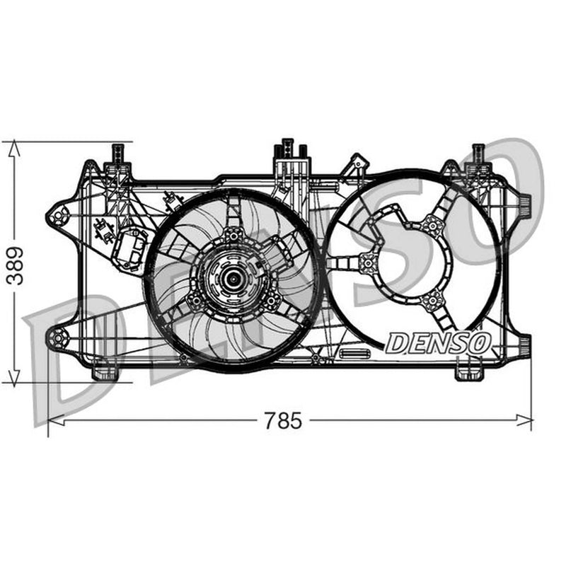 Denso Engine Cooling Fan DER09084