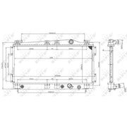 NRF Engine Radiator 53955