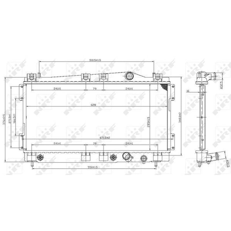 NRF Engine Radiator 53955