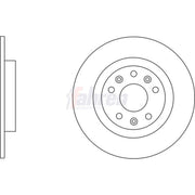 Fahren 2 x Rear Brake Discs FBD6815