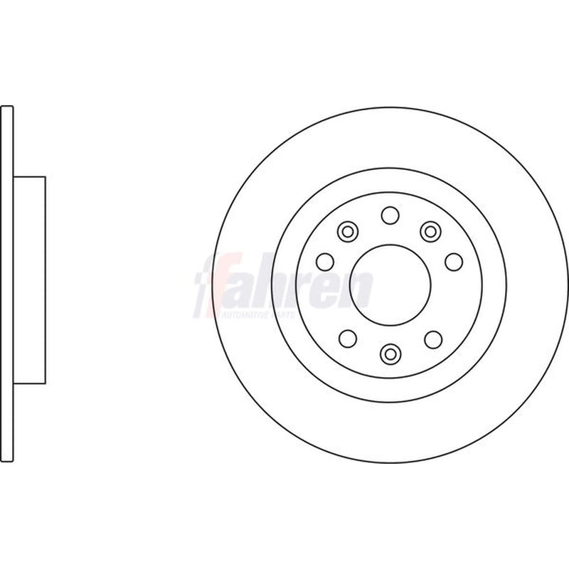 Fahren 2 x Rear Brake Discs FBD6815