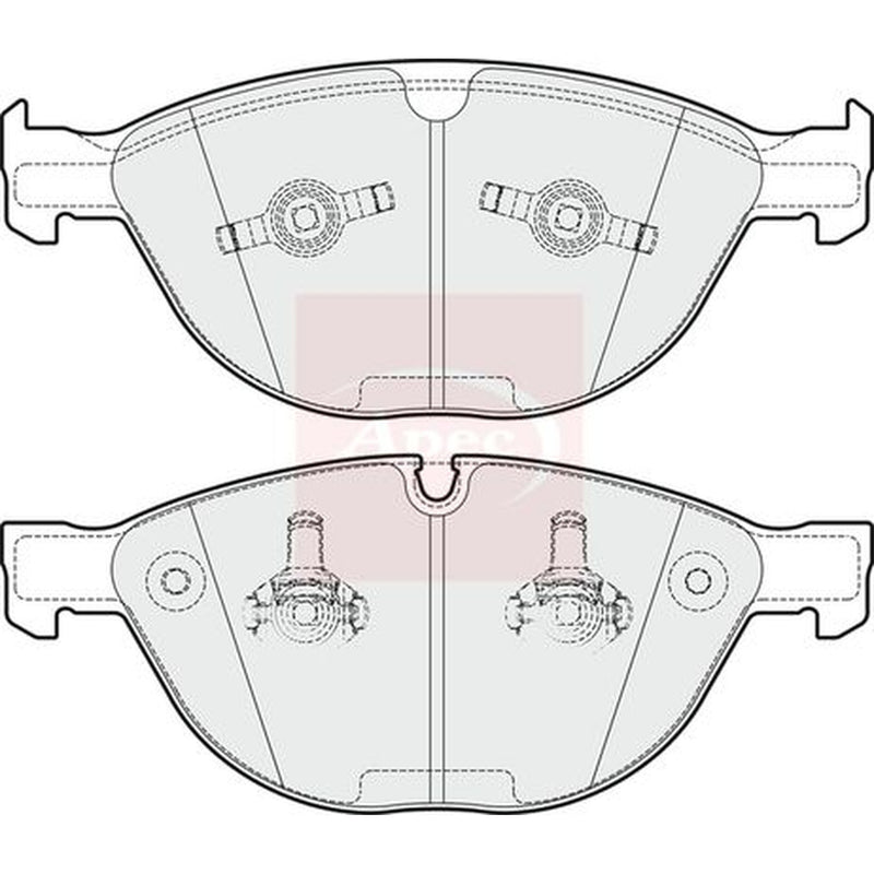 Apec Front Brake Pad Set PAD1742