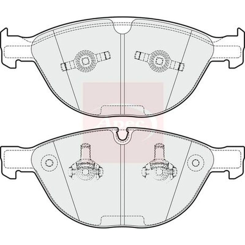 Apec Front Brake Pad Set PAD1742