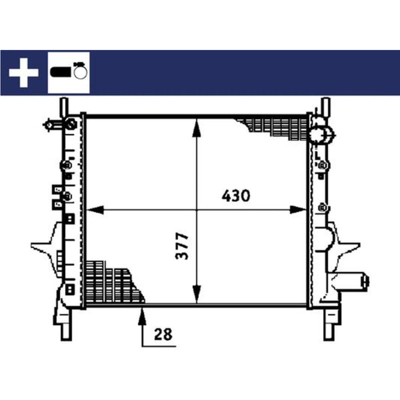 Mahle Engine Radiator CR 614 000S