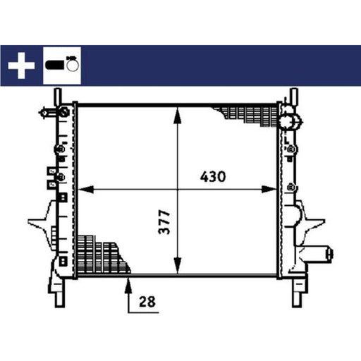 Mahle Engine Radiator CR 614 000S