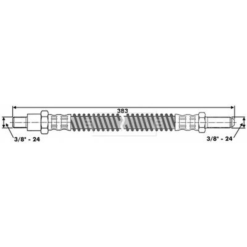 Borg & Beck Brake Hydraulic Hose Line Front Left BBH6559