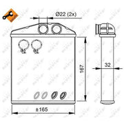 NRF Heater Matrix Core Heat Exchanger 54208