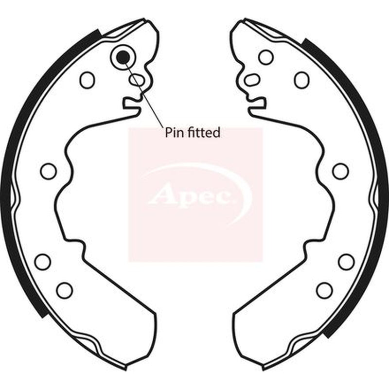 Apec Brake Shoe Set Axle Kit SHU507