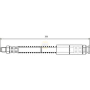 NAPA Brake Hydraulic Hose Line Front NBH1397