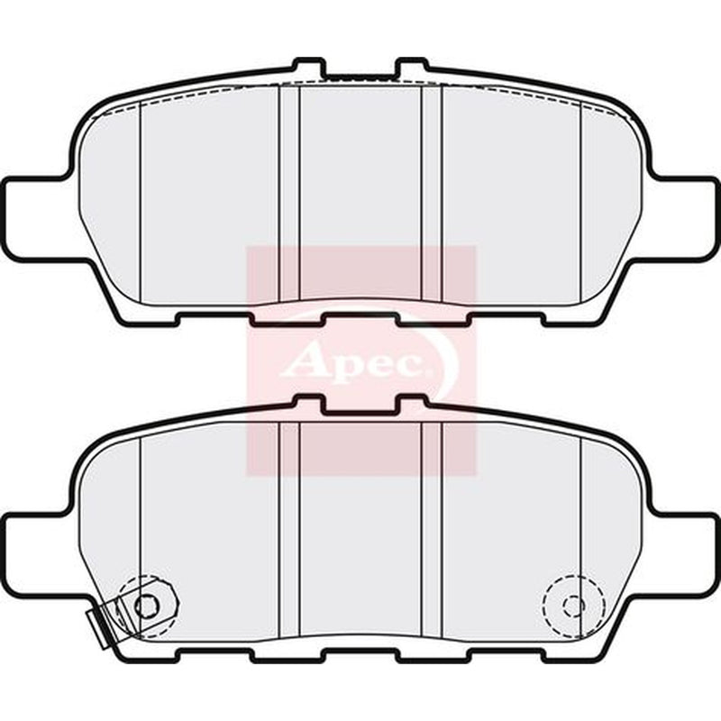 Apec Rear Brake Pad Set PAD2165