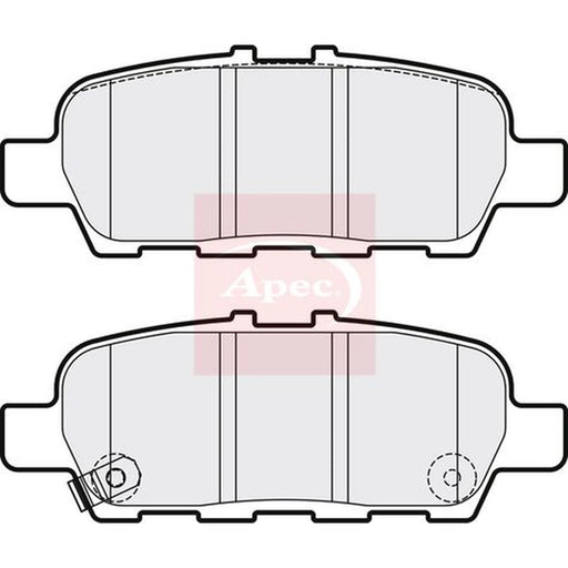 Apec Rear Brake Pad Set PAD2165