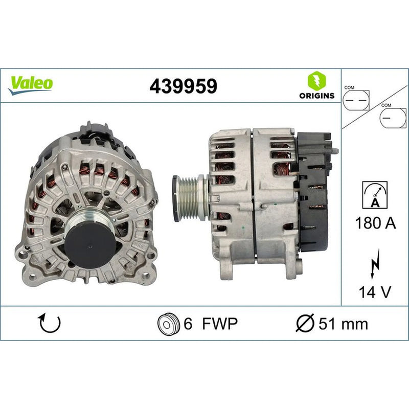 Valeo Car Alternator 12V 439959