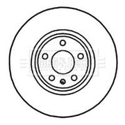 Borg & Beck 2 x Vented Front Brake Discs BBD5819S
